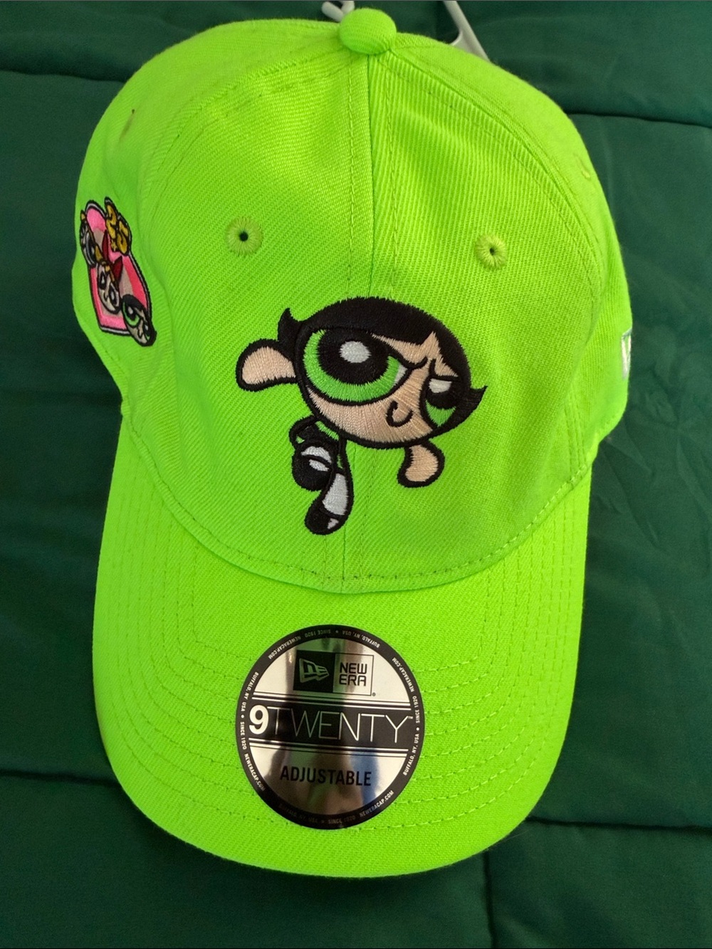 New Era Neon Green Powerpuff Girls Embroidered Cap